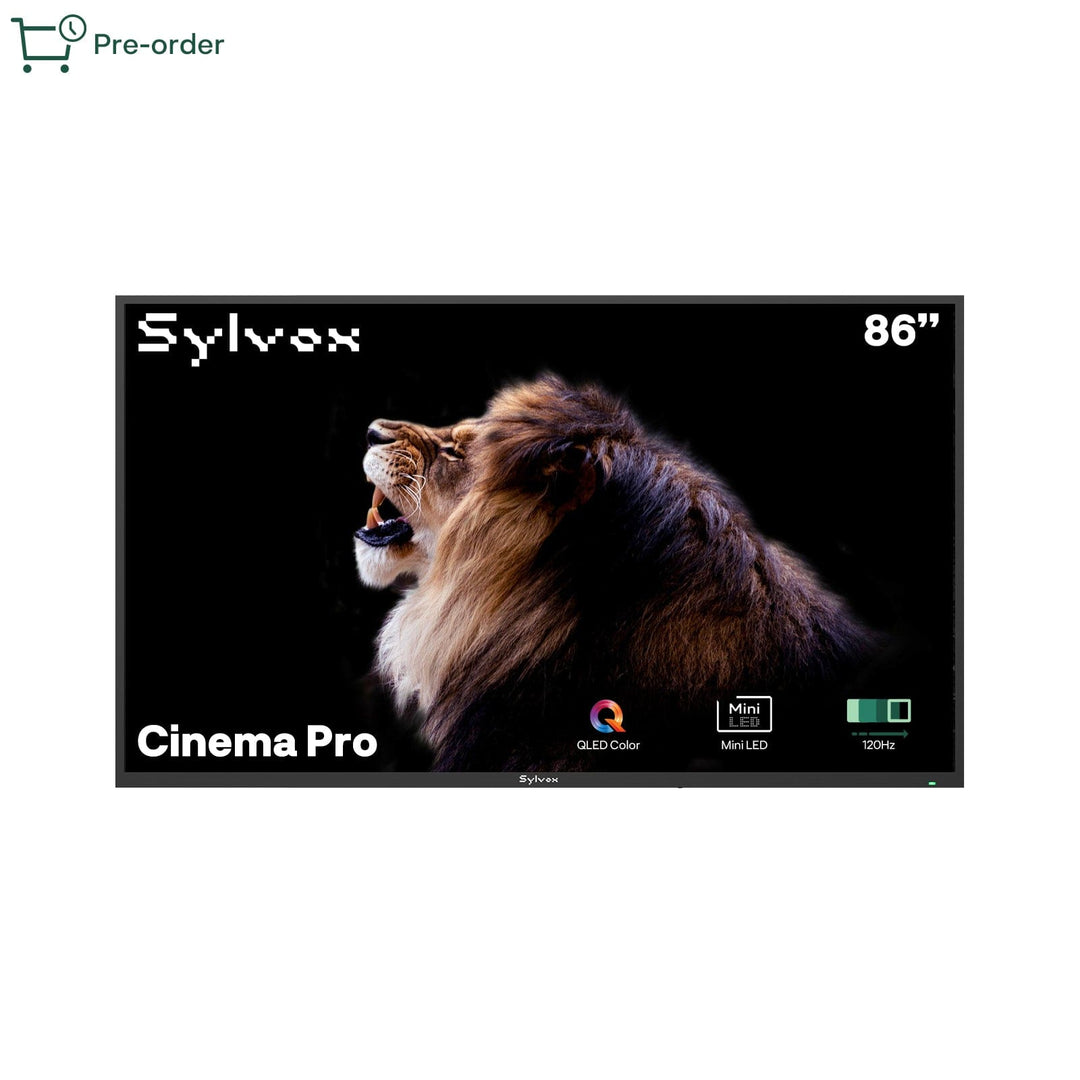 Sylvox Cinema Pro 86" Helio QLED Outdoor TV – 5000Nits, Cinematic Motion with 120Hz (2025 Model)