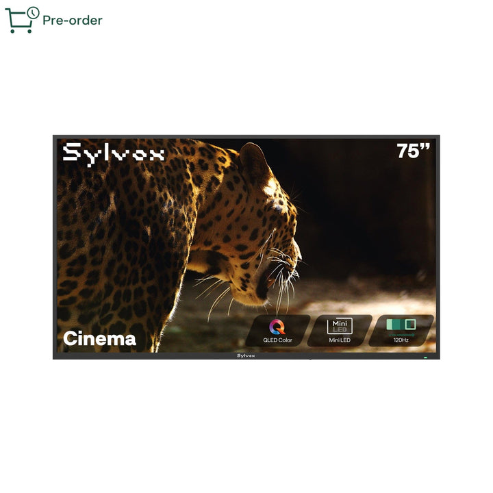 Sylvox Cinema 75" Helio QLED Outdoor TV – 3500 Nits, Cinematic Motion with 120Hz (2025 Model)