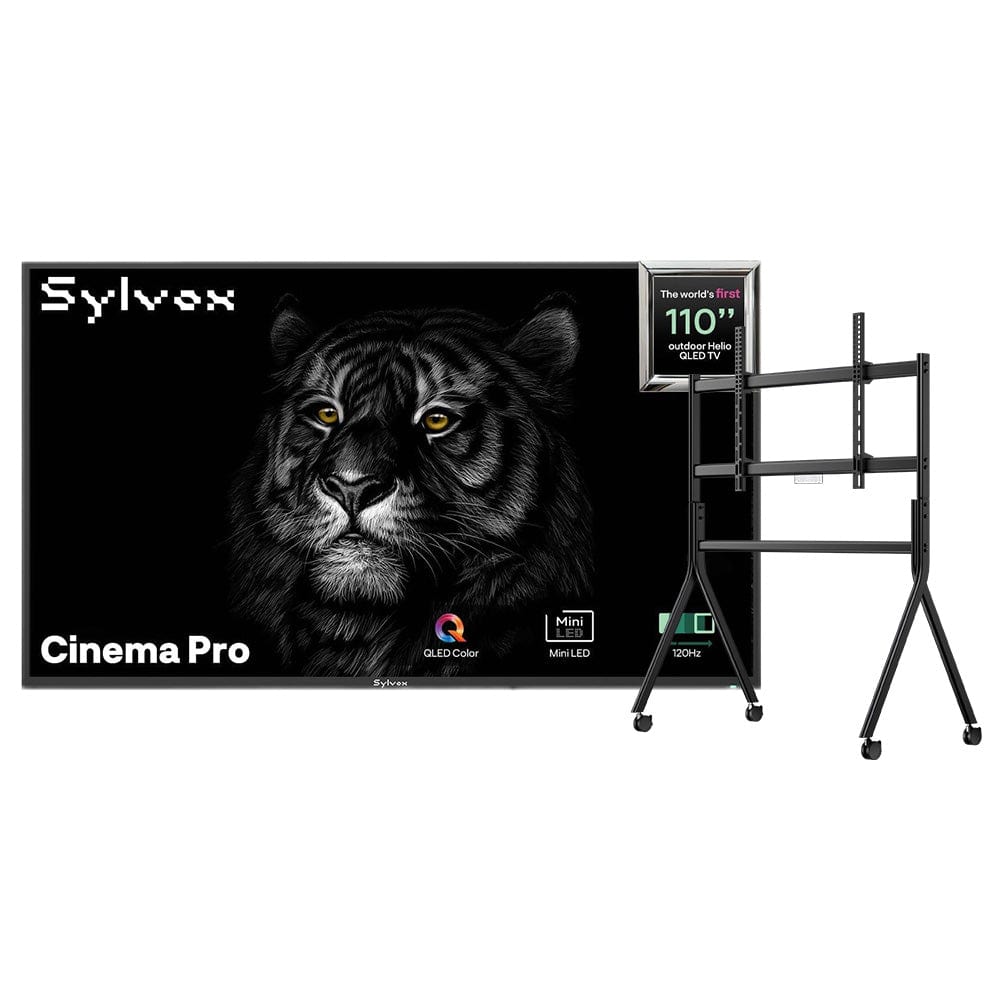 Sylvox Cinema Pro 110" Helio QLED Outdoor TV – 5000Nits, Cinematic Motion with 120Hz (2025 Model)