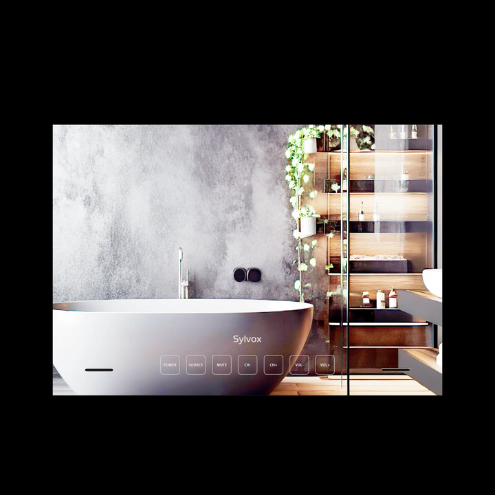 24" Waterproof Smart Bathroom Mirror TV(Embedded Wall Model)