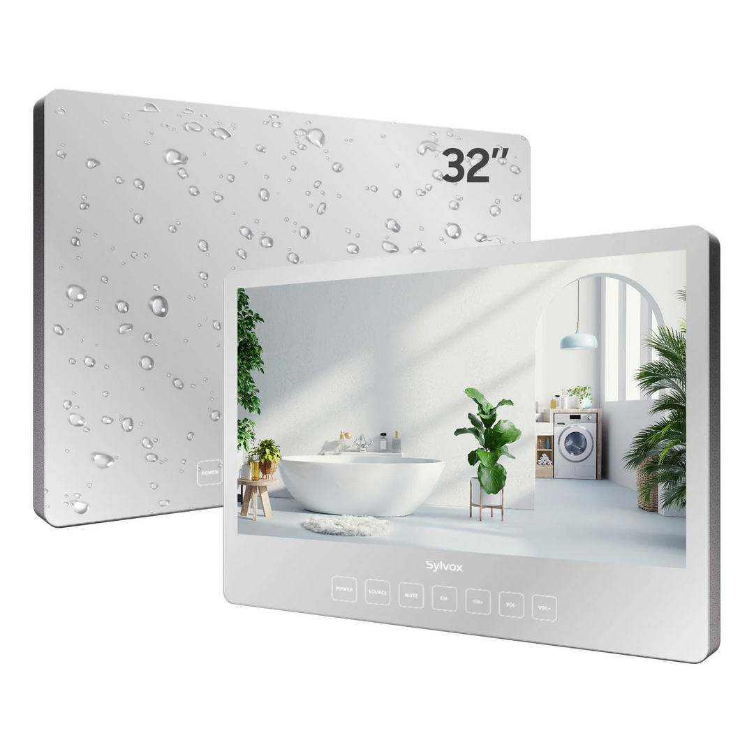 32" Waterproof Smart Bathroom Mirror TV(On Wall Model)