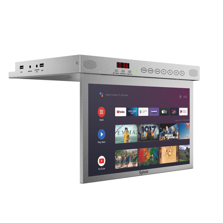 Sylvox 15.6" Smart Under Cabinet Kitchen TV（Silver）