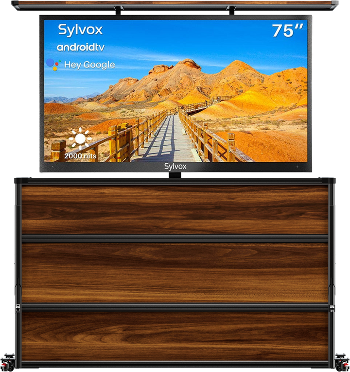 75” Weatherproof Outdoor TV Lift Cabinet