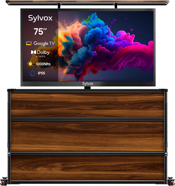 75” Weatherproof Outdoor TV Lift Cabinet