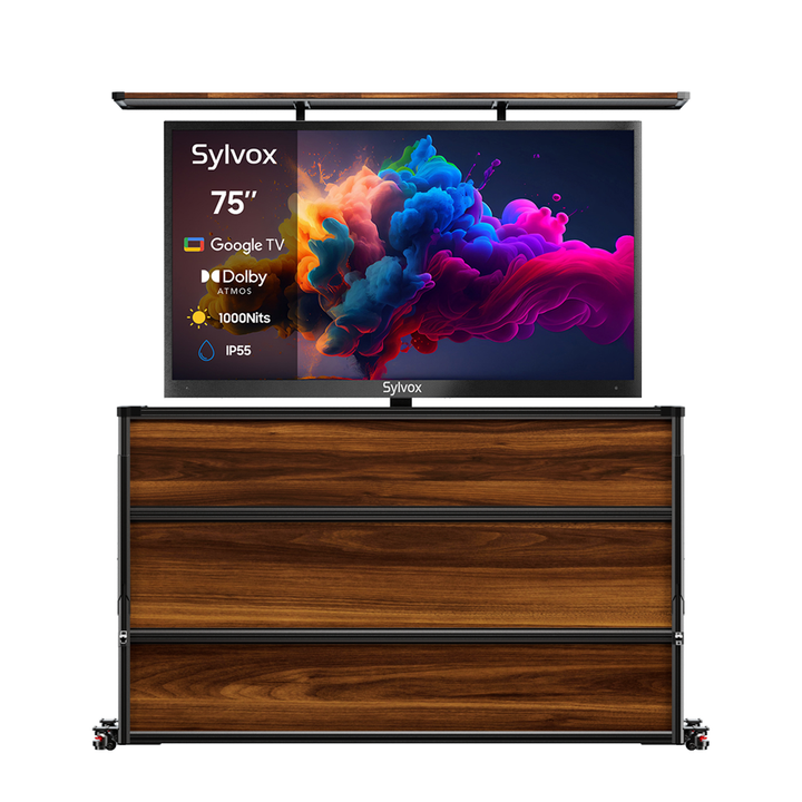 75” Weatherproof Outdoor TV Lift Cabinet