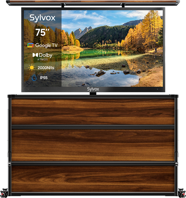 75” Weatherproof Outdoor TV Lift Cabinet