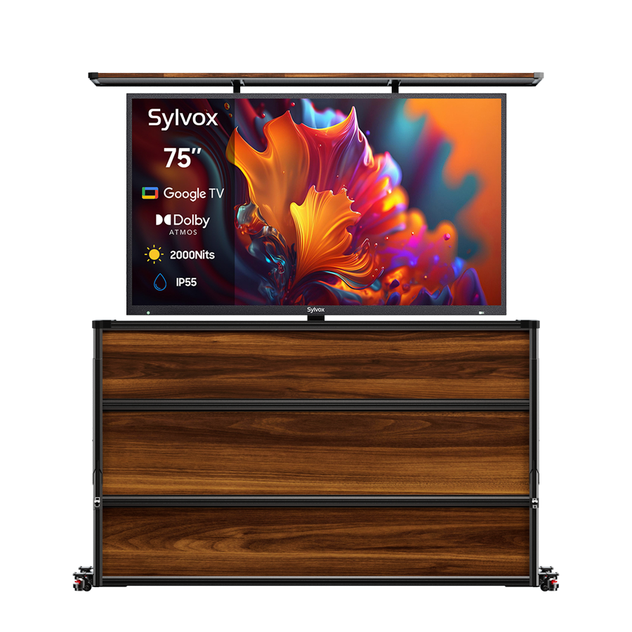 75” Weatherproof Outdoor TV Lift Cabinet
