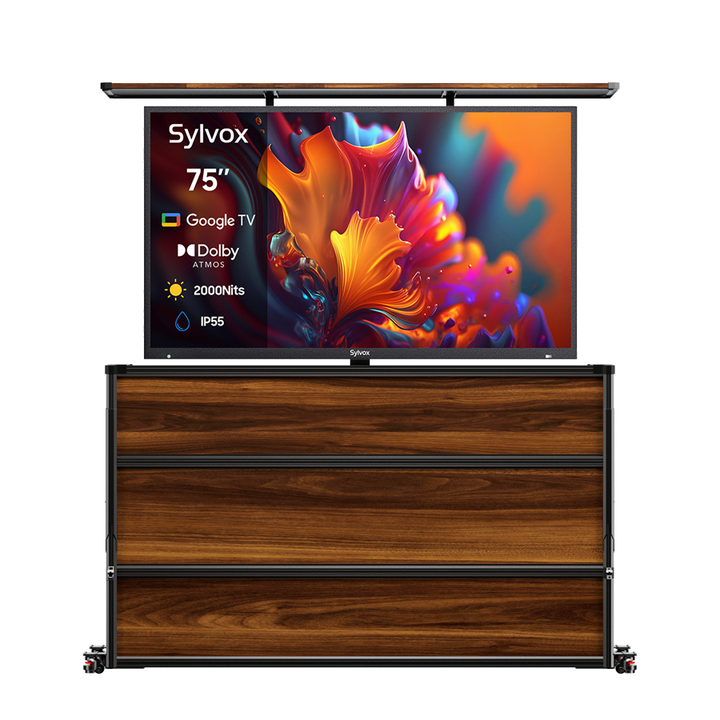 75” Weatherproof Outdoor TV Lift Cabinet
