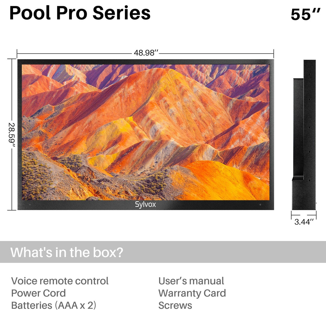 55" Outdoor TV (Full Sun) - 2023 Pool Pro Series