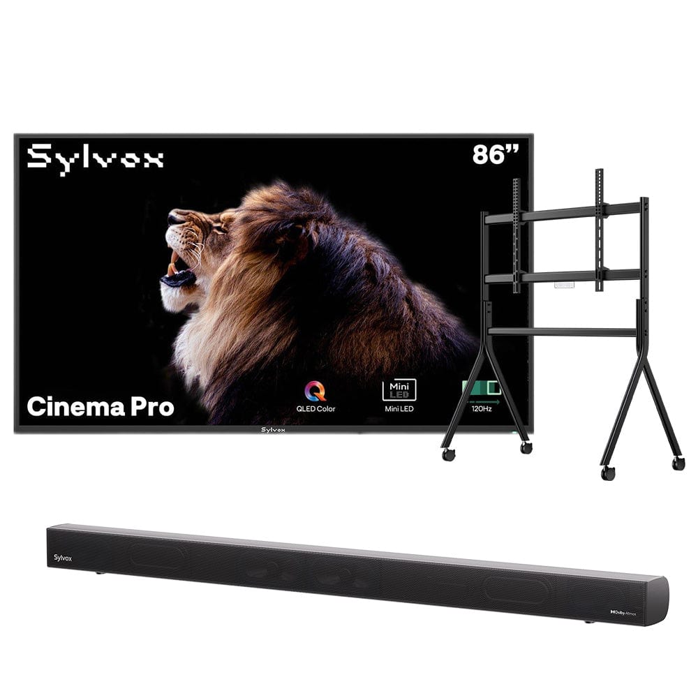 Sylvox Cinema Pro 86" Helio QLED Outdoor TV – 5000Nits, Cinematic Motion with 120Hz (2025 Model)